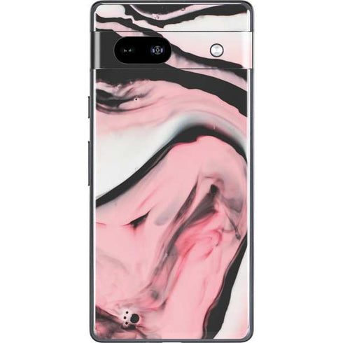 Pink Marble Ink Google Pixel 7a Skin